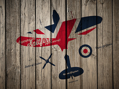 Supermarine Spitfire design graphic poster spitfire