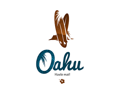 Oahu logo design graphic hawaii logo logotype oahu vector