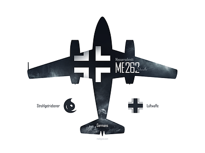 Messerschmitt Me 262 design graphic messerschmitt poster riodejano vector war