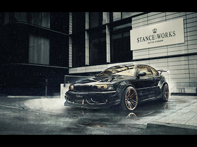 BMW E46 Coupe | Stance Works bmw car cars design graphic photography poster riodejano