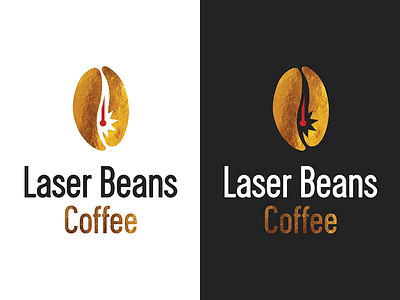 Laser Beans Coffee logo coffee design logo logotype riodejano vector
