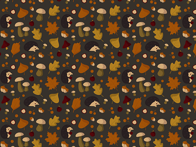 Autumn pattern 🦔 🍂 ornament