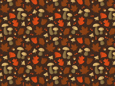 Autumn pattern 🍄 🍂 🌰