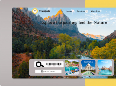 TRAVEL WEBSITE animation app design typography ui ux website