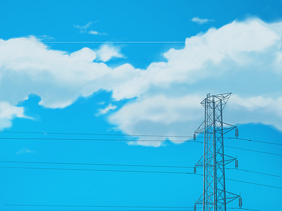 Blue Sky blue cloud light sky wire