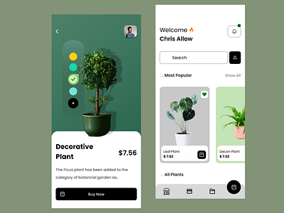 Plant Shop Mobile App Design!