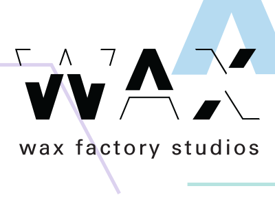 Wax Factory Studios Identity flexible identity logo