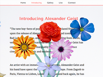 Click'n'Drag flower arranging with Alexander Geist