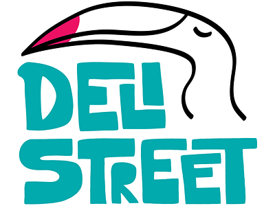 Deli Street illustration type vector