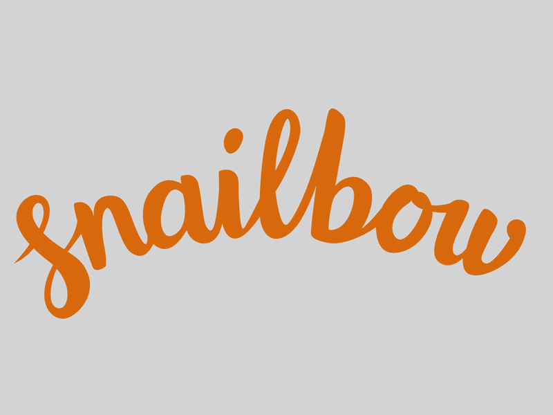 Snailbow Custom-type Process Animation custom type font gif hand type snailbow type vector