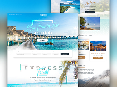 Express Travel - Landing page design landingpage travel travelling ui uidesign uiux webdesign