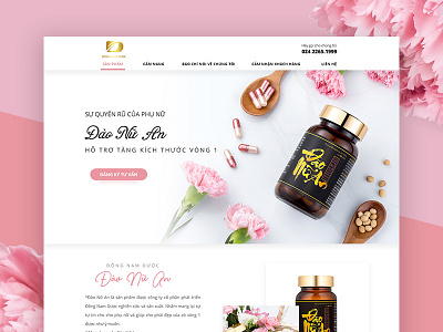 Dao Nu An Beauty Pharmacy beauty landingpage pharmacy web design