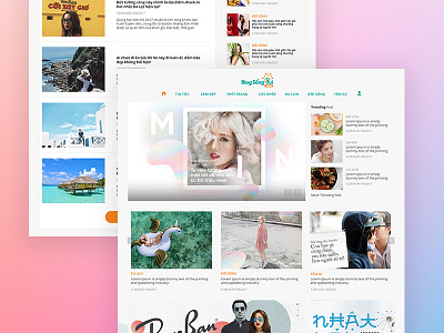 Blog Song Vui - Beauty Blog articles blog ui webdesign website