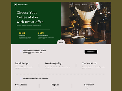 BrewCoffee Shop Website 🤎☕ branding coffee coffeeshop design designer feedback graphic design illustration logo new york nyc shop ui ui design ui designer ux ux design ux designer website website design