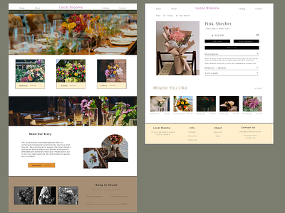 Local Blooms Florist & Event Website Page 🌸🌺💐🌻