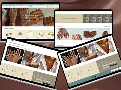 Alooha Jewelry Store Brand Website Design!💍👒🪄 design designer ecommerce figma jewelry ui ui designer ux ux designer website design