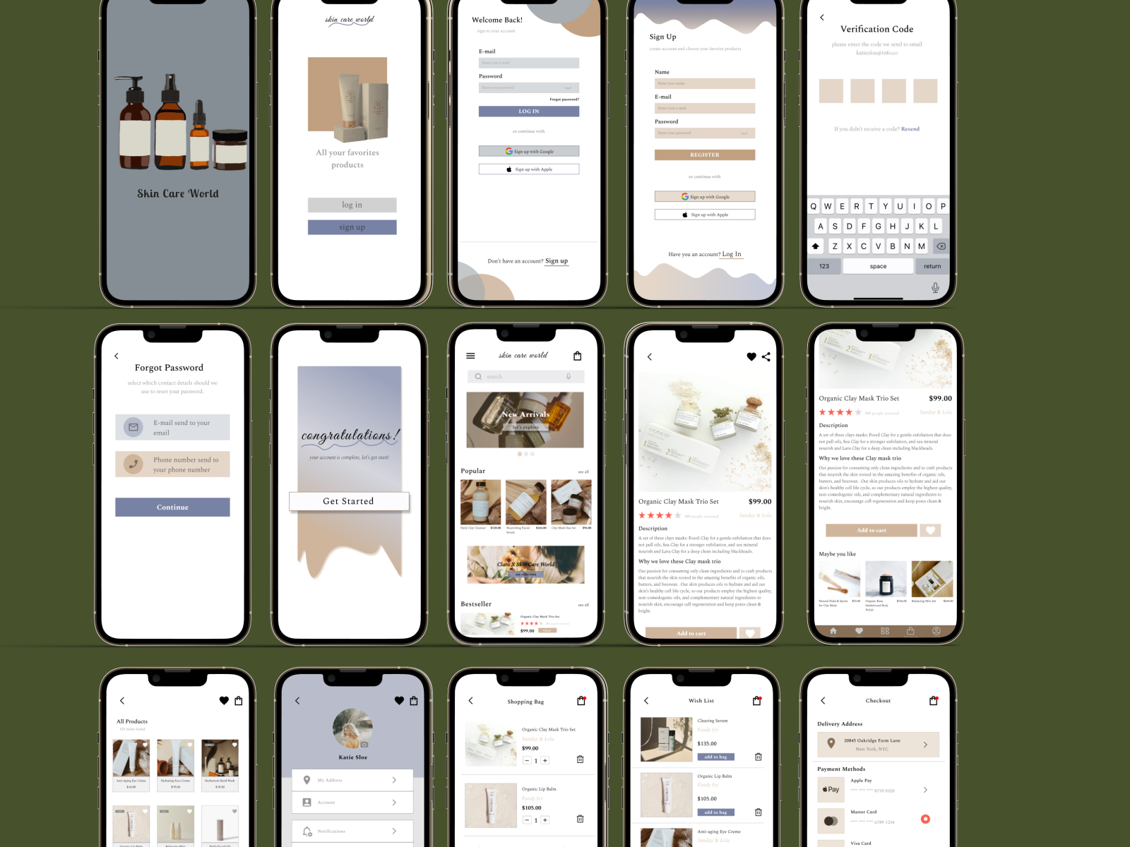 Skin Care Products App Case Study 🪄 by Simge on Dribbble