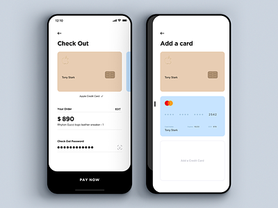 Daily UI 002 - Credit Card Checkout app apple apple card apple credit card checkout dailyui design interface material mobile simple sketch ui ux