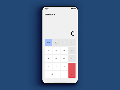 Daily UI 004 - Calculator