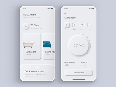 Daily UI 007 - Smart Home App Settings
