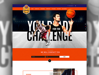 BasketBall Training Website sports ui ux webdesign website