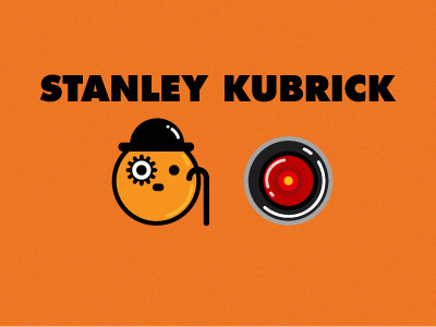 Stanley Kubrick characters 2001: a space odyssey clockwork orange hal illustration stanley kubrick