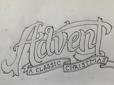 Advent sketch advent christmas lettering