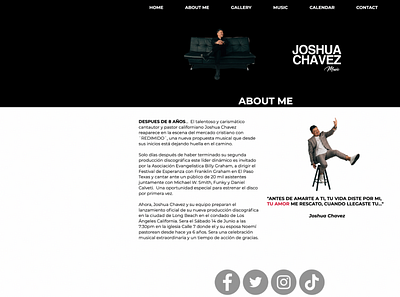 WEBSITE FOR (JOSHUA CHAVEZ MUSIC) branding design graphic design illustration logo typography