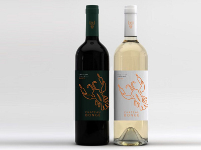 Chateau Bonge Wine label lobster packaging packaging design wine wine label