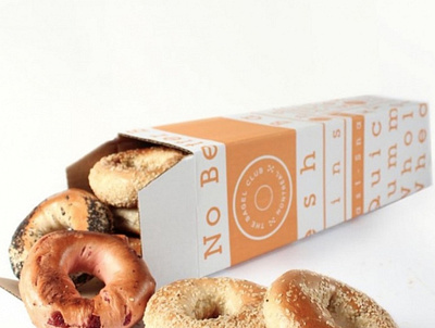 The Bagel Club Packaging bagle box packaging packaging design tube