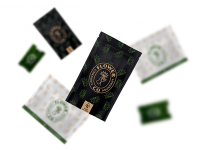 Flower Co Cannabis cannabis cannabis design label packaging packaging design pouch pouch design