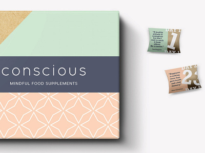 Conscious Supplements label packaging packaging design supplements