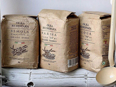 Olea Europaea Flour Packaging flour label packaging packaging design