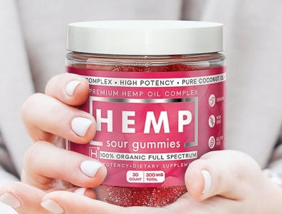 Packaging design for Hemp Sour Gummies hemp label packaging packaging design