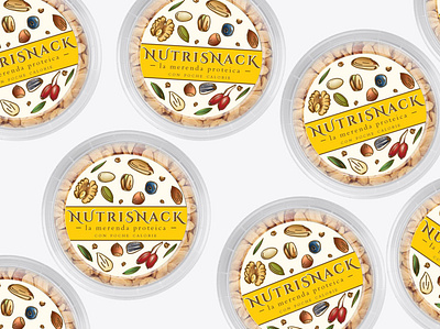 Packaging Design For Nutrisnack branding label logo nuts packaging packaging design