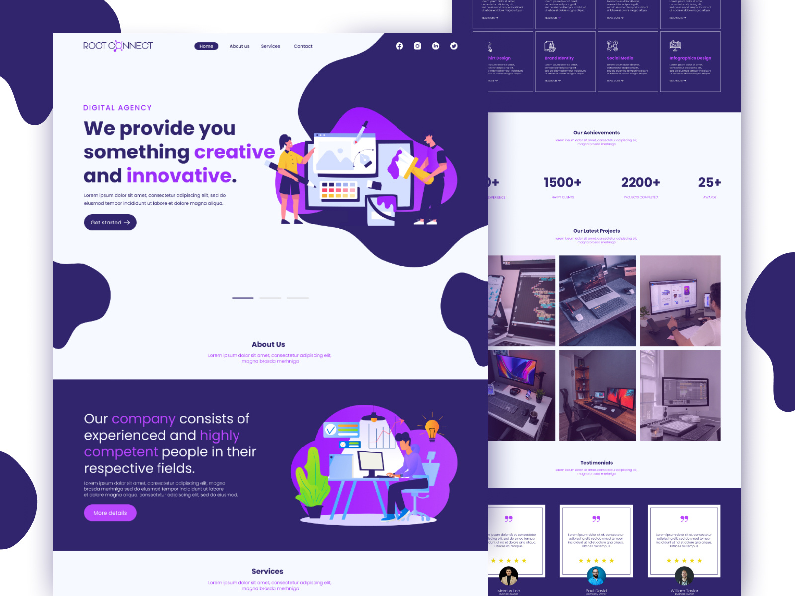 Landing Page Design By Usama Zahoor On Dribbble