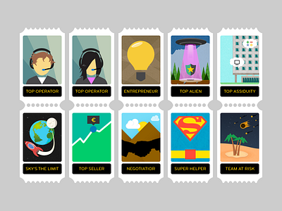 Gamification Postage Stamps