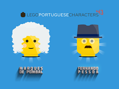 Lego Portuguese Characters 3-6 characters fernando history icon lego marquês pessoa pombal portugal volume