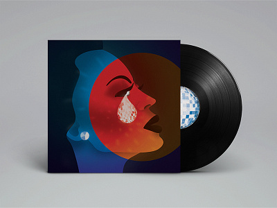 Supremes Reflections gradients illustration music photoshop record vector