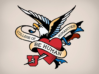 Humanities Tattoo college of humanities eagle heart humanities sailor jerry tattoo university of utah weston