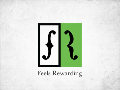 Feels Rewarding Logo feels rewarding identity logo