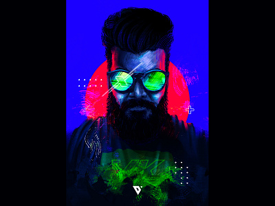 Vineeth digitalart illustration selfportrait