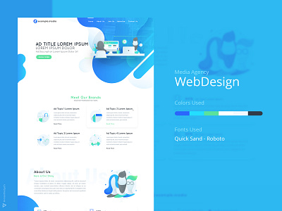 WebDesign illustration logos typography webdesign