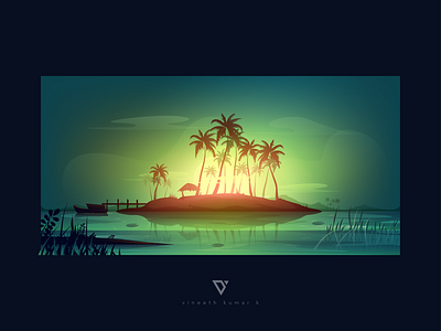 Landscape Illustration adobeillustrator art digitalart illustration inspiration