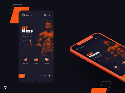 Fitness App app appdesign design ui ux webdesign