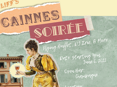 FLIFF's Soiree Flyer event flyer flyer design french design party photoshop retro soiree typography vintage