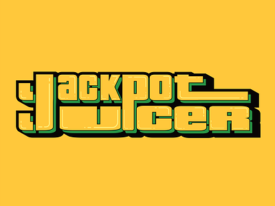 Type Design: Jackpot Juicer dance gavin dance design green jackpot juicer sans serif type typeface typography yellow