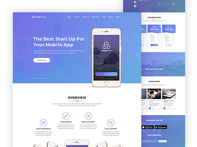 Megaland - Multipurpose Landing Page Template Bundle by Ecology Theme ...