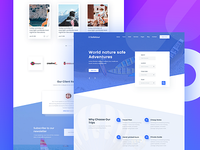 Safetour - Tour & Travel Booking Template by Ecology Theme on Dribbble