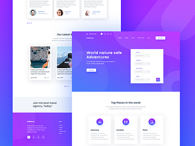 Safetour - Tour & Travel Booking Template V-5 By Ecology Theme On Dribbble